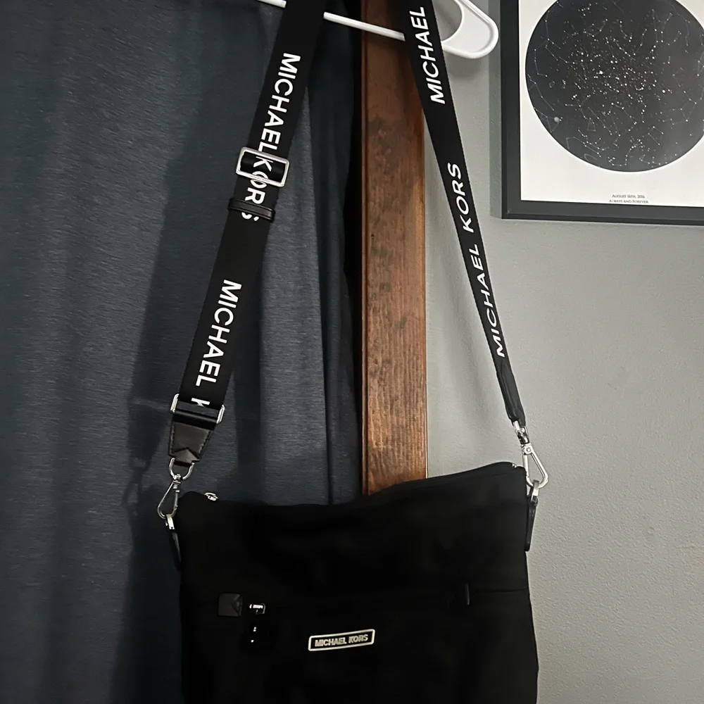 Michael Kors Black Messenger Bag - Picture 2 of 2